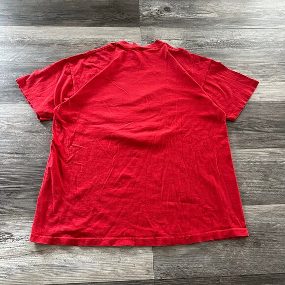 Vintage 90s Snoopy Peanuts Woodstock USA  Patriotic Flag Red Mens XL T-Shirt EUC - Picture 3 of 8